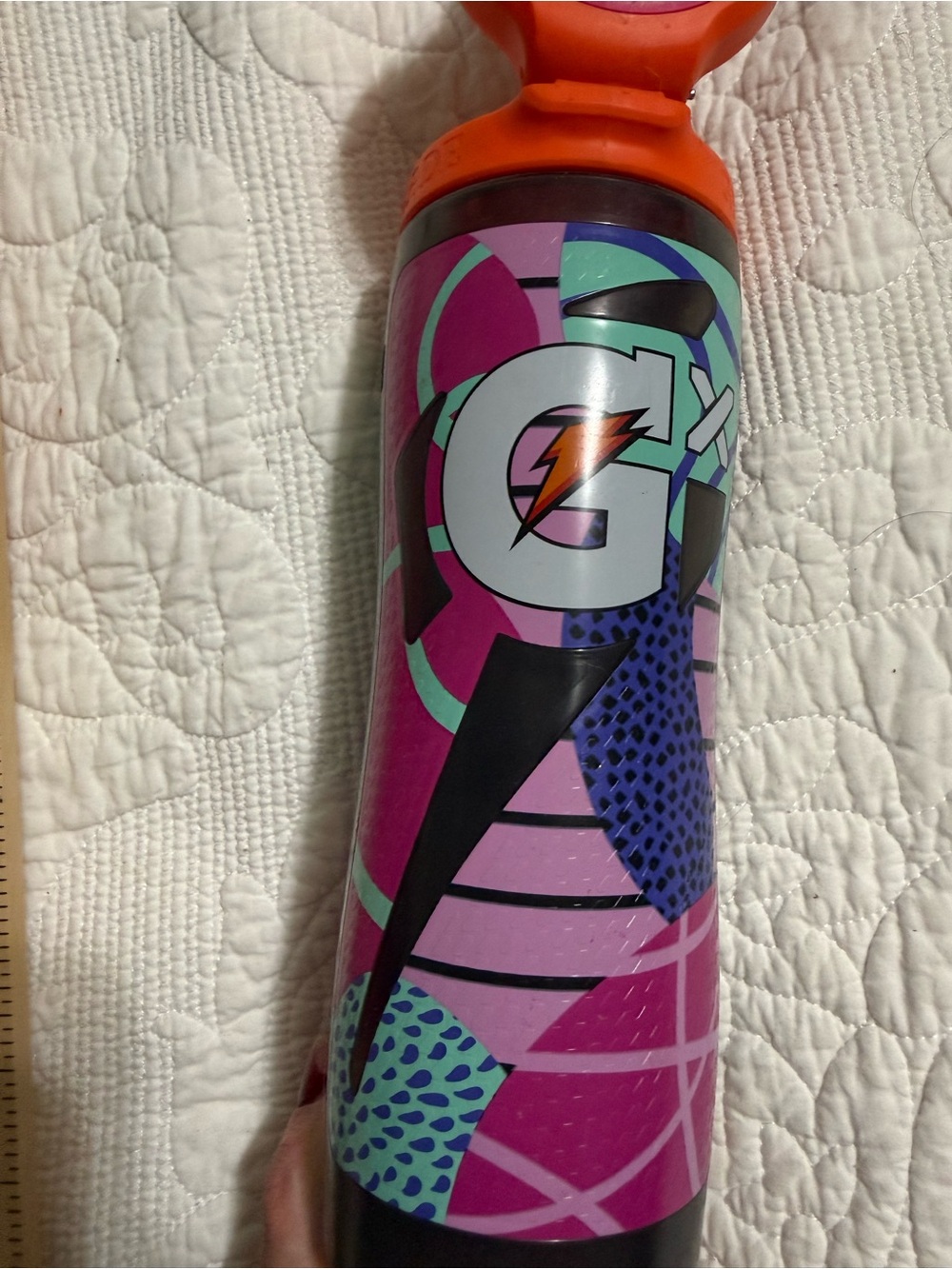 Gatorade Pink and Teal Sports Water Bottle by Gatorade